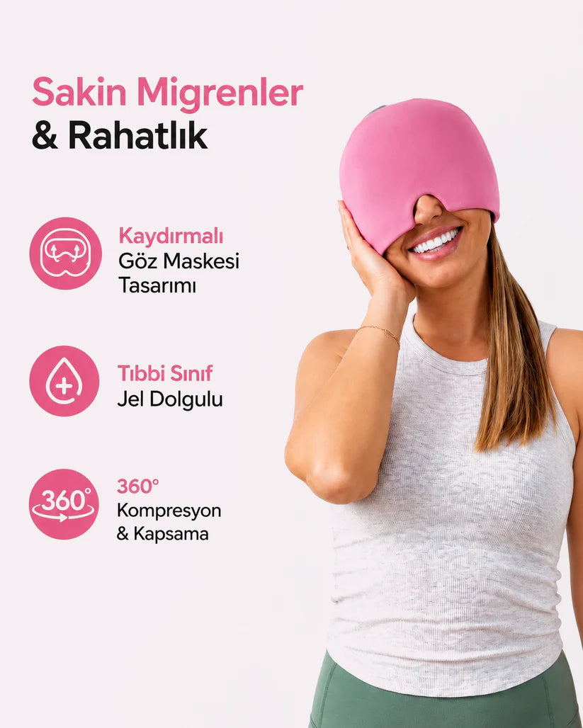 Migren Rahatlatma Şapkası – Sıcak/Soğuk Terapi